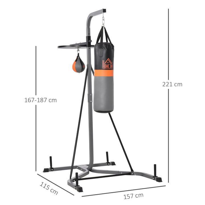 Adjustable Freestanding Punching Bag with Stand