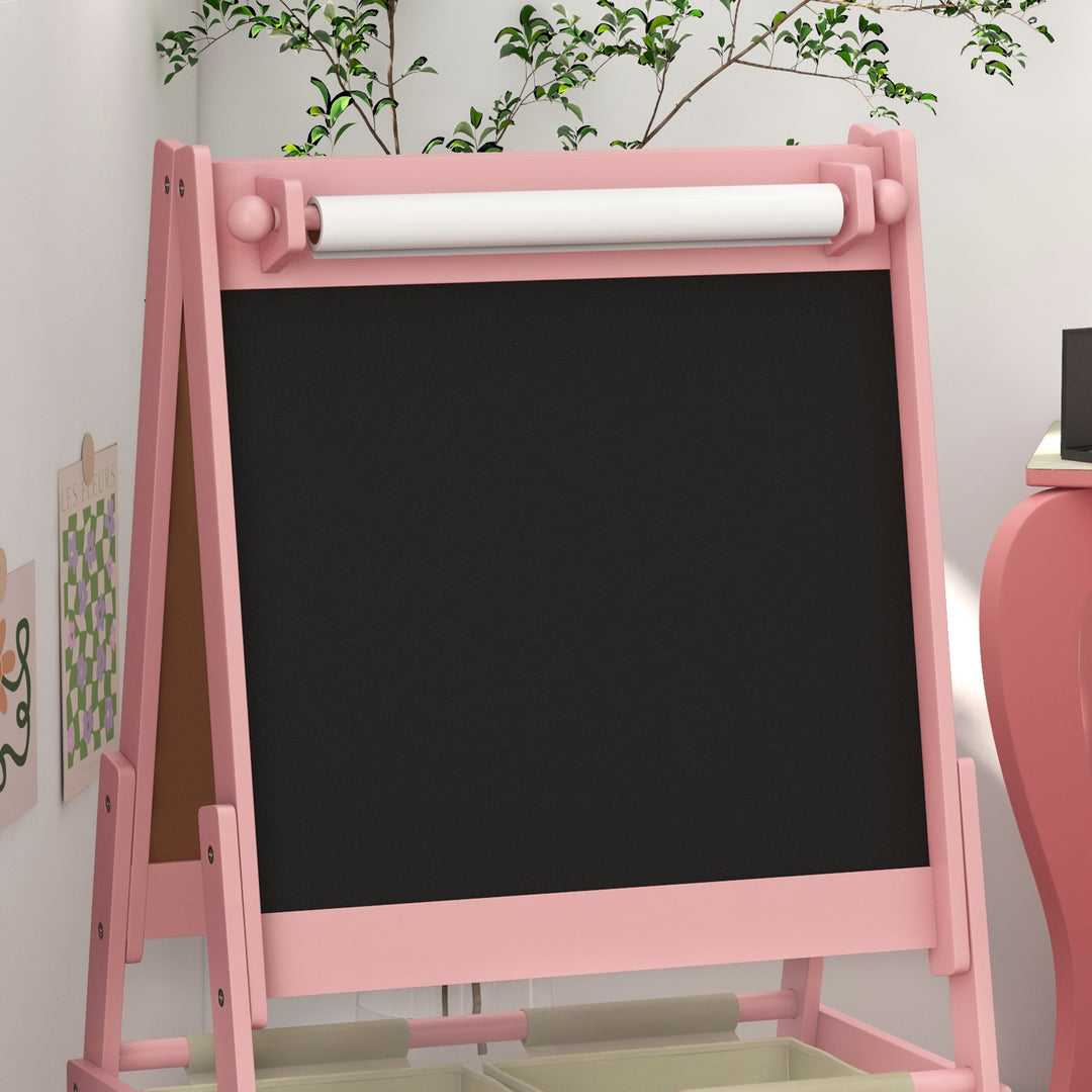 Three-In-One Kids Easel with Paper Roll