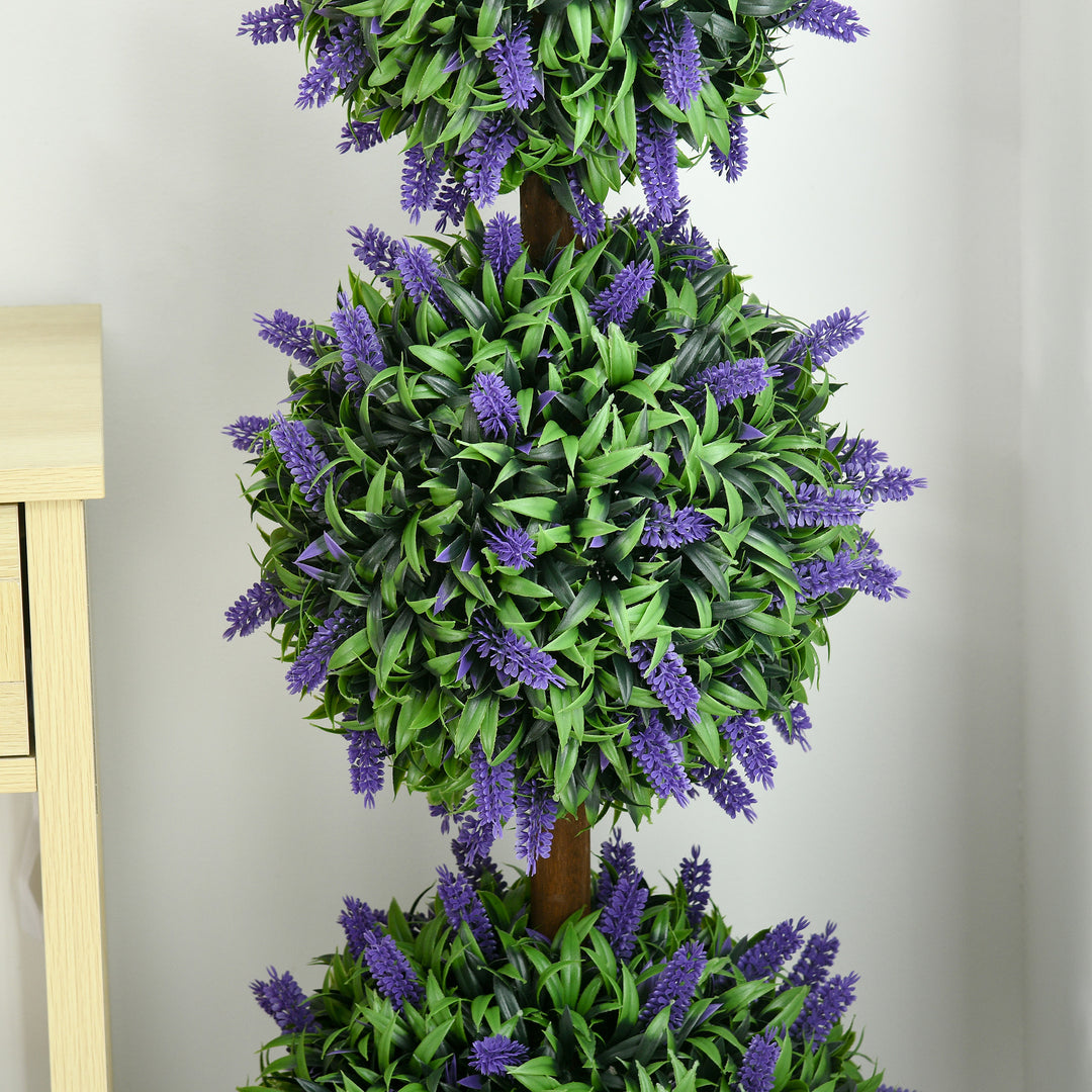 Artificial Lavender Flower Ball Trees