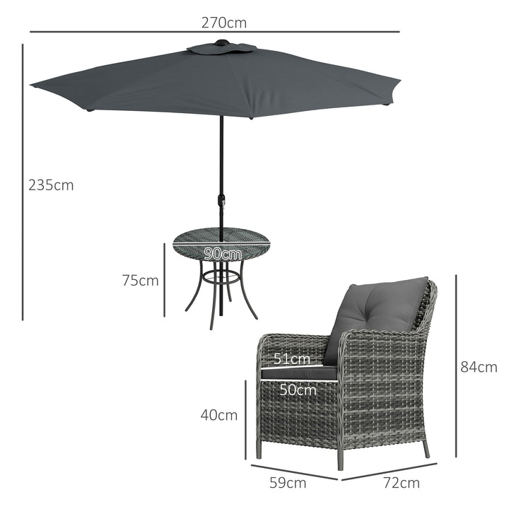 6 Pieces Garden Dining Set