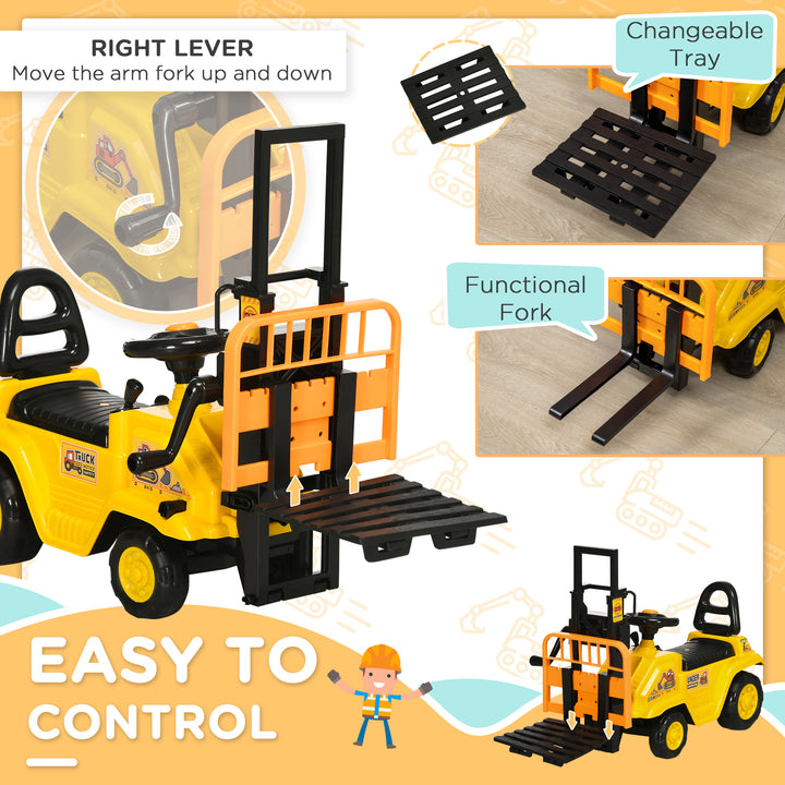 Kids Ride on Forklift Truck with Fork and Tray