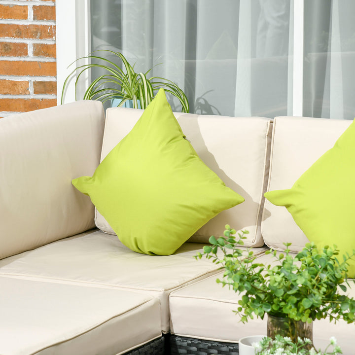 8 Pieces PE Rattan Corner Sofa Set