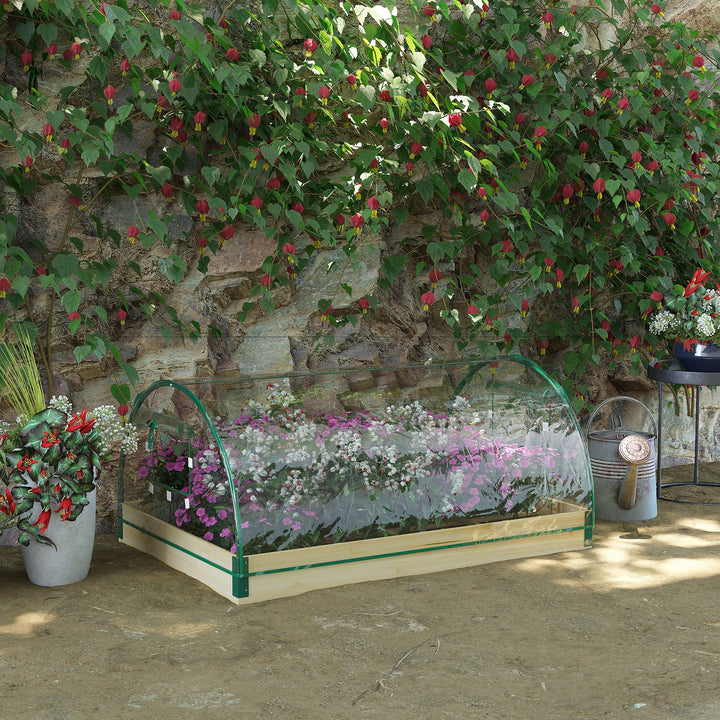 Garden Raised Bed with Greenhouse