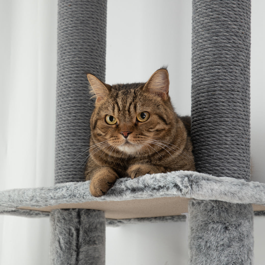 Floor To Ceiling Cat Tree with Anti-tipping Kit for Safety