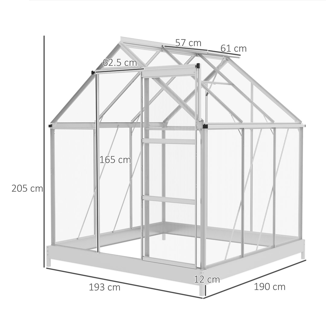 6 x 6ft Walk-In Greenhouse