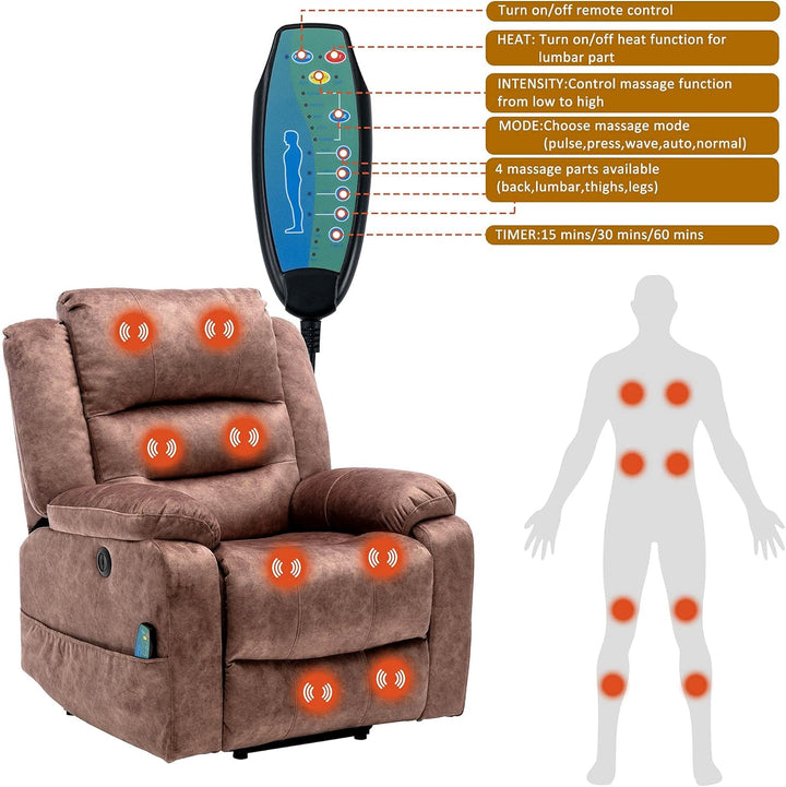 Electric Recliner Massage Chair with Heat