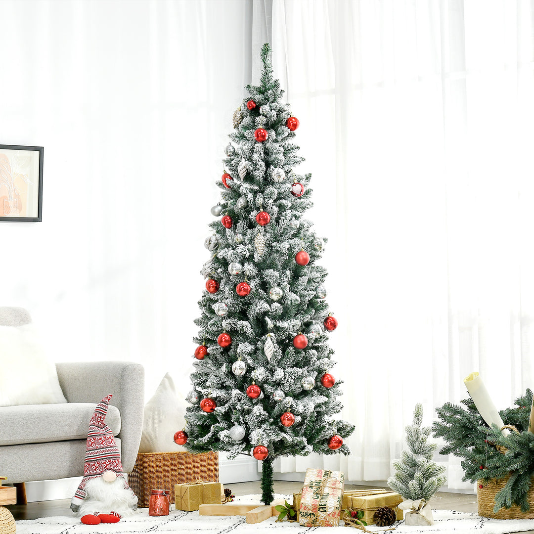 6 Foot Snow Flocked Artificial Christmas Tree