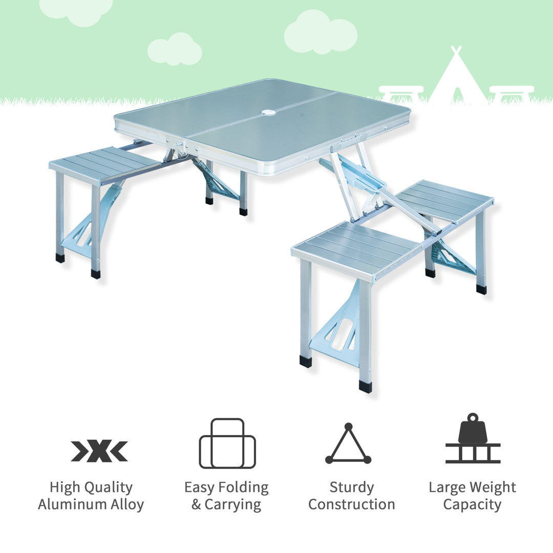 Folding Camping Table and Chairs Set