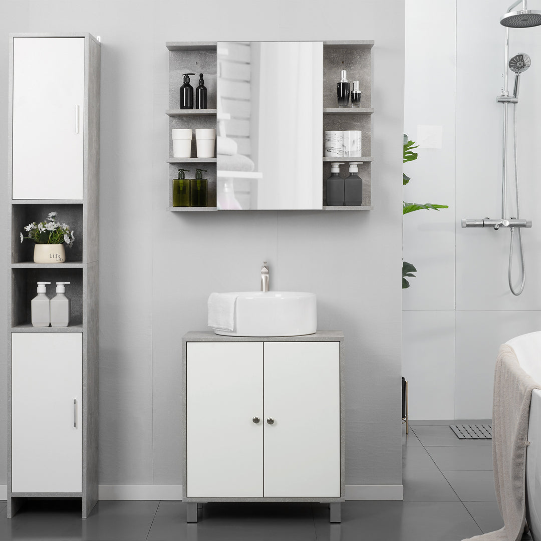 Kleankin Under-Sink Vanity Unit, White & Grey https://www.awin1.com/pclick.php?p=36134481992&a=1765756&m=17151 Aosom Default Title