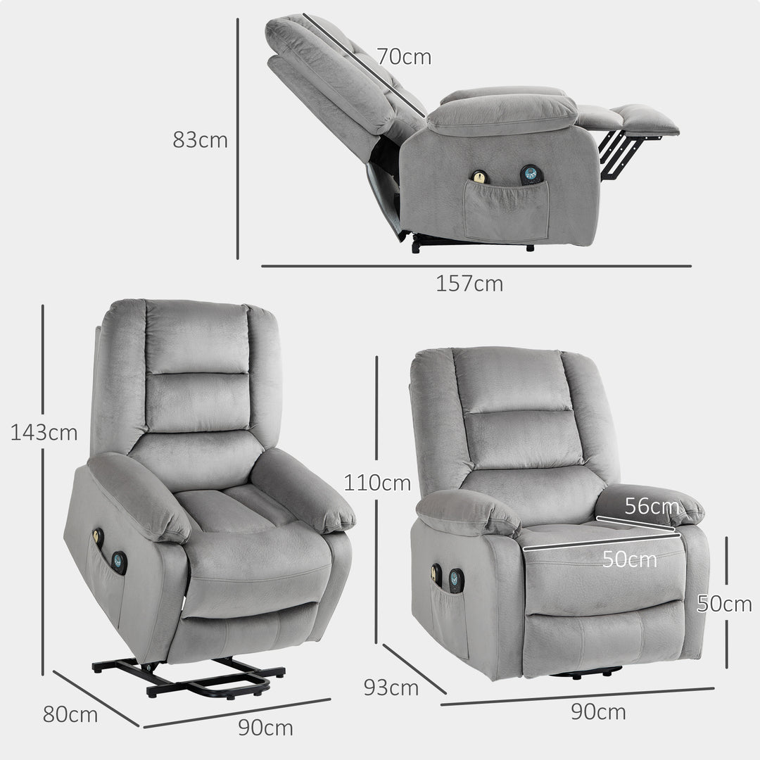 Electric Riser and Recliner Chair with Vibration Massage