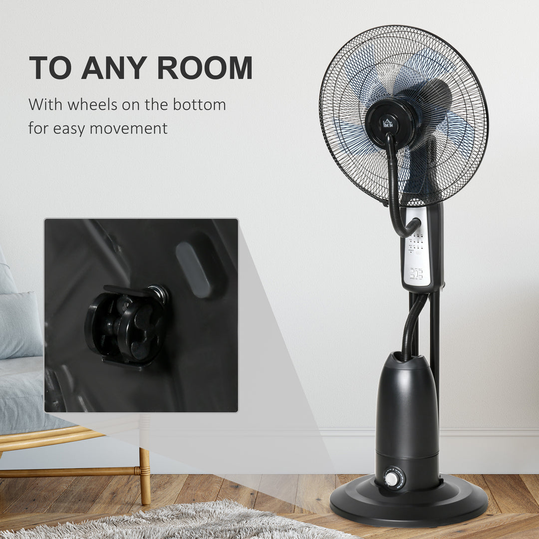 Pedestal Fan with Water Mist Spray