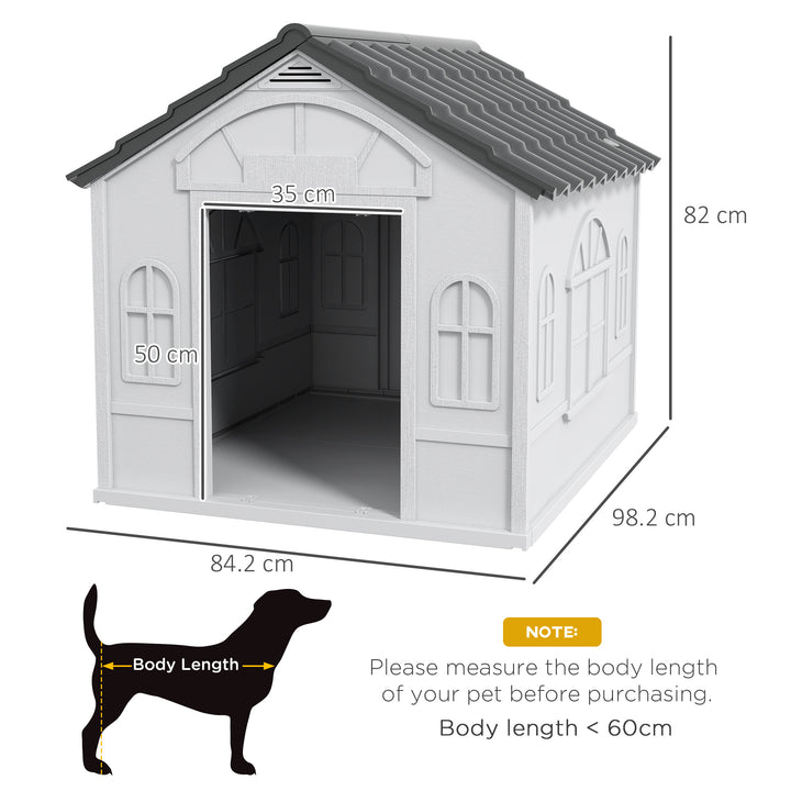 Durable Plastic Doghouse: Weatherproof Outdoor Pet Haven