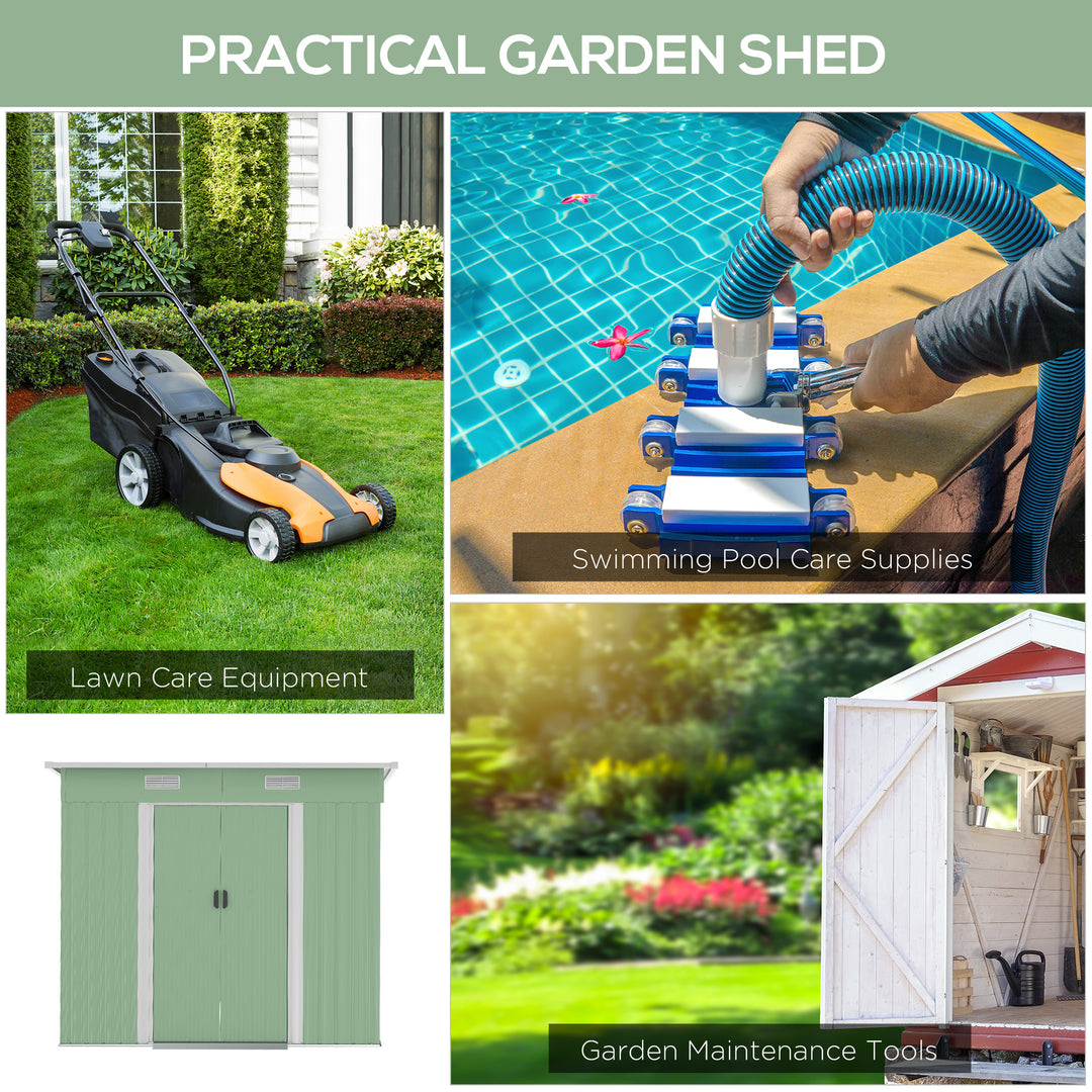 6.8 x 4.3ft Outdoor Garden Storage Shed