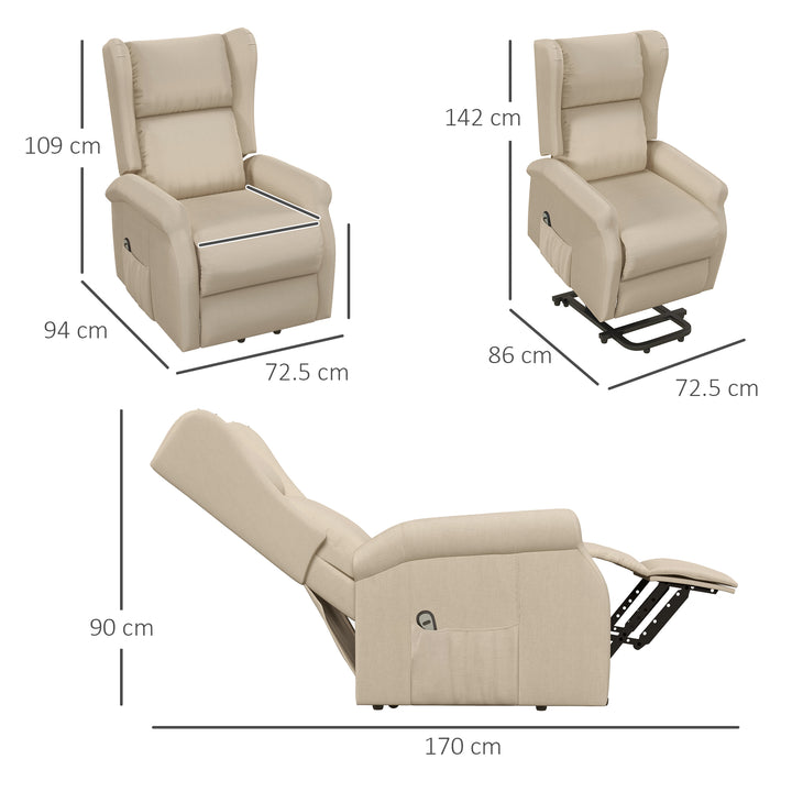 Recliner Armchair for the Elderly with Remote Control