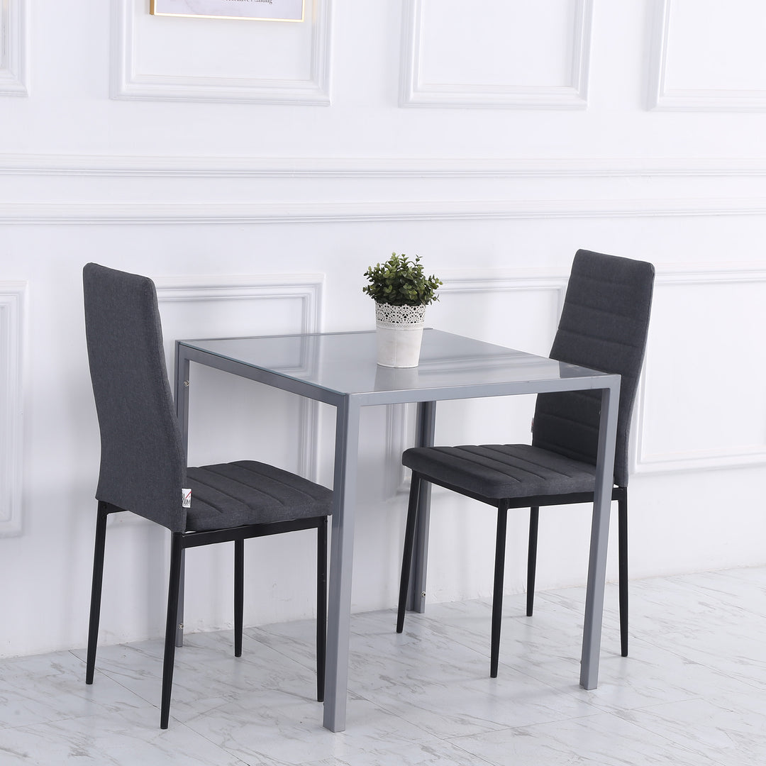 HOMCOM Modern Square Dining Table