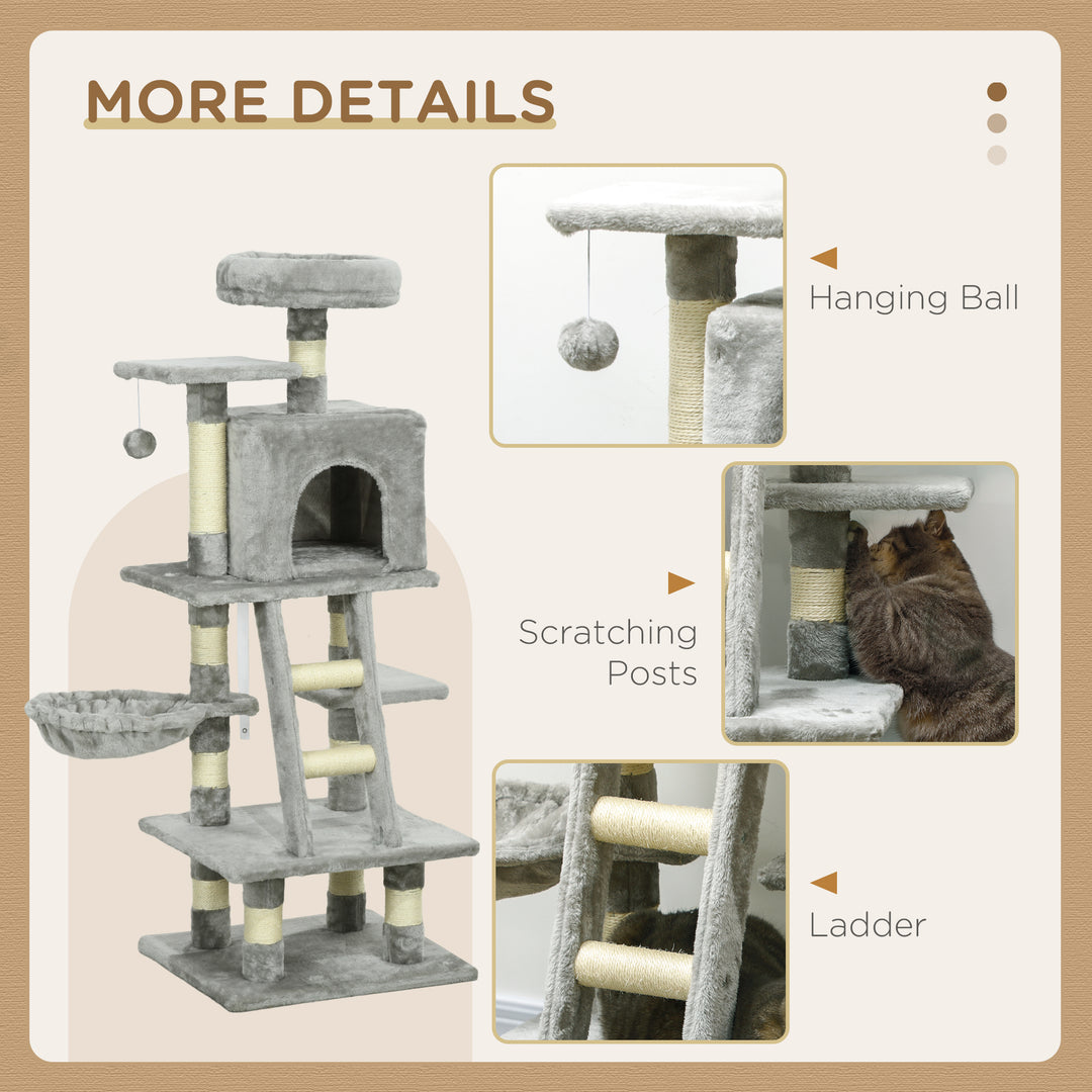 132cm Cat Tree with Scratching Post