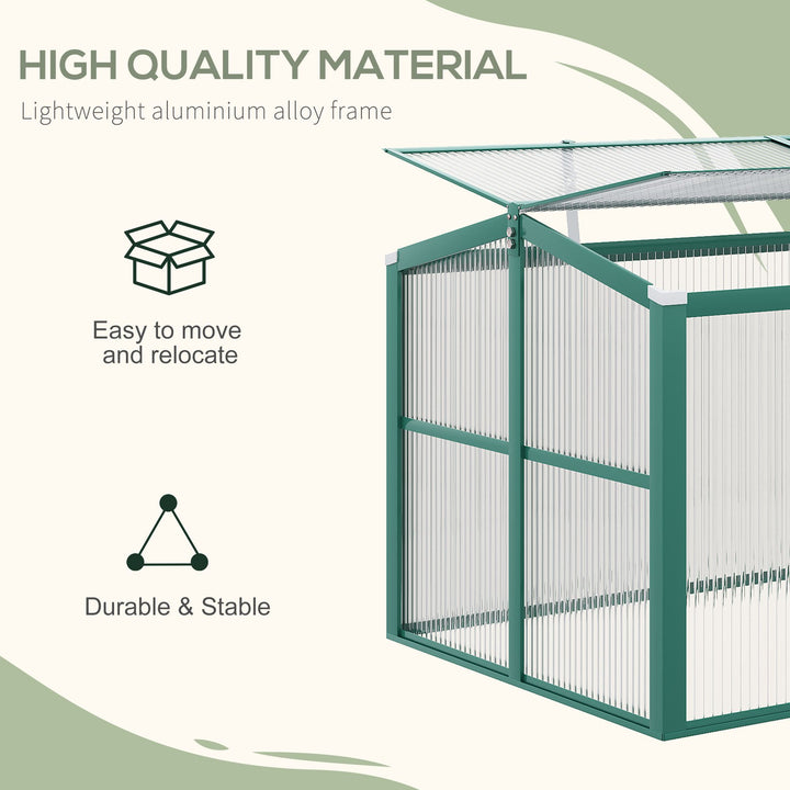 Aluminium Polycarbonate Greenhouse Cold Frame Grow House