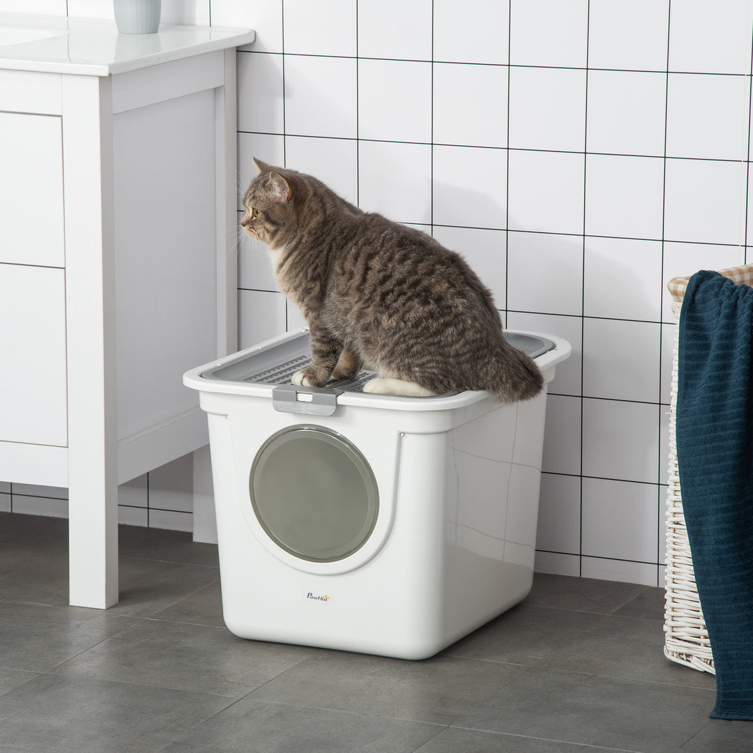 Cat Litter Box Furniture Enclosed Cat Box