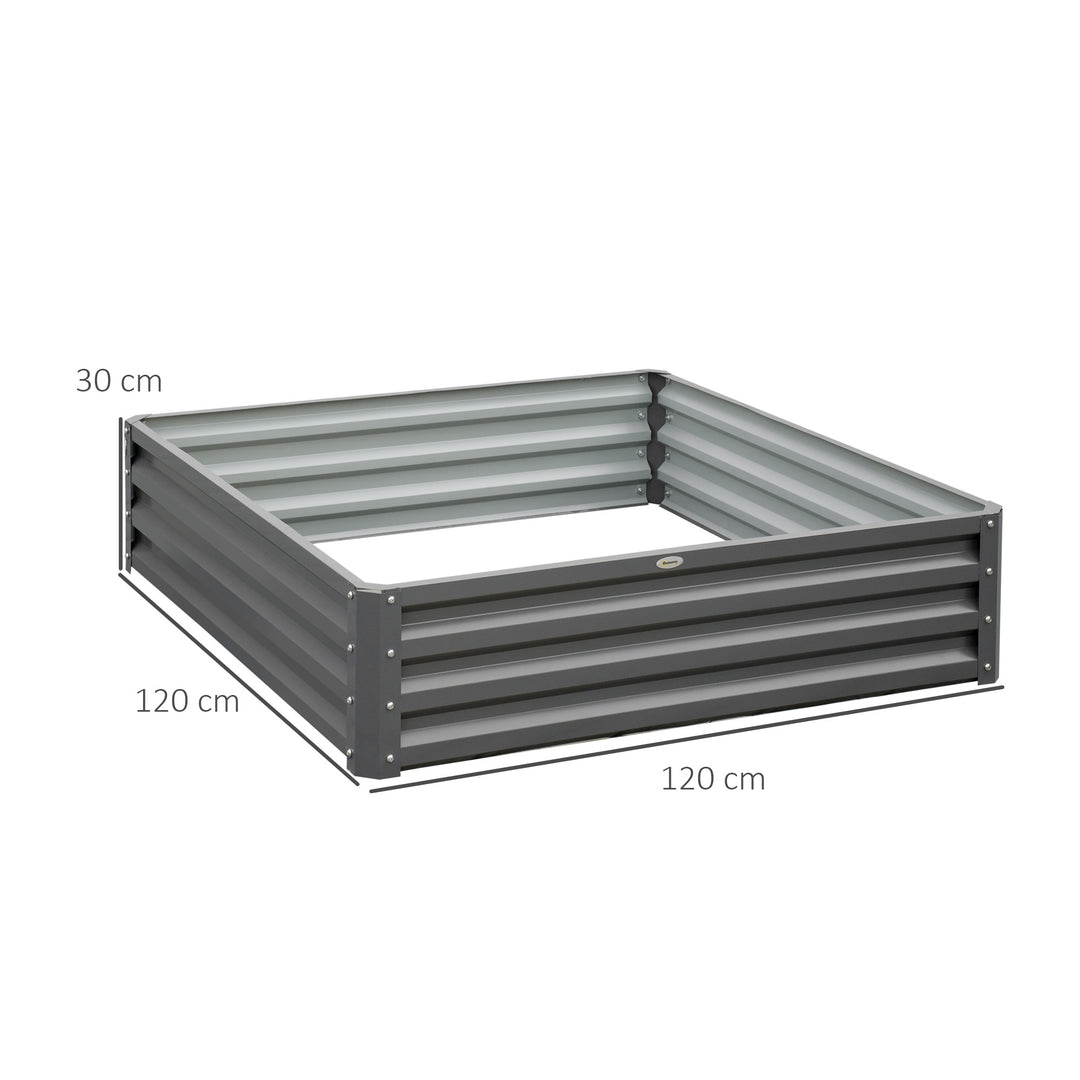 432L Square Raised Garden Bed Box Steel Frame for Vegetables