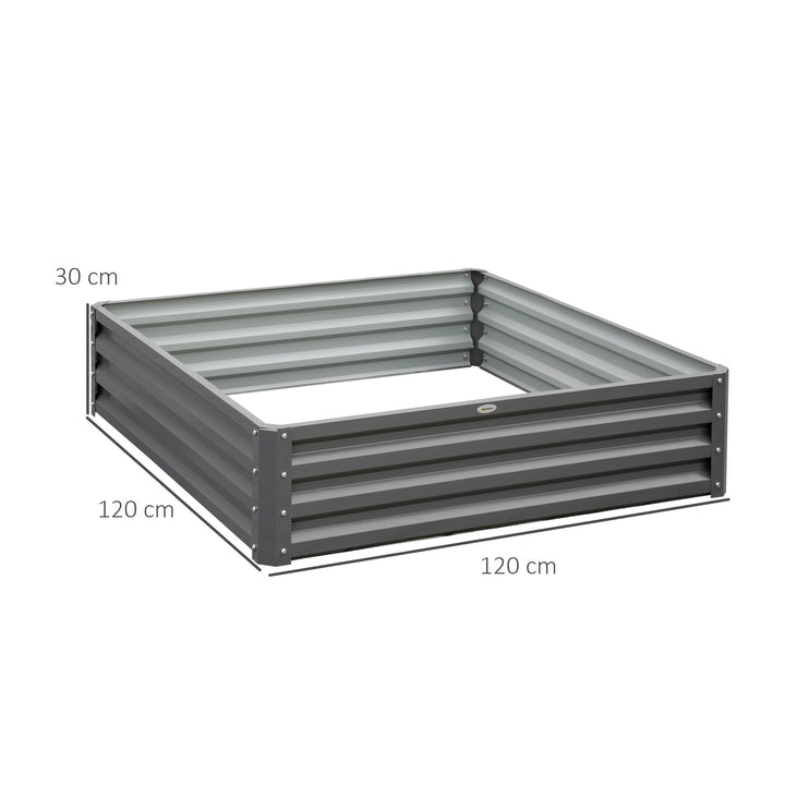 432L Square Raised Garden Bed Box Steel Frame for Vegetables