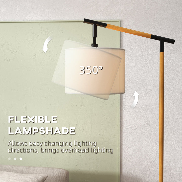 Modern Floor Lamp with 350° Rotating Lampshade