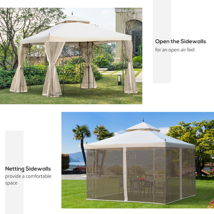 Garden Gazebo: Double Top Canopy