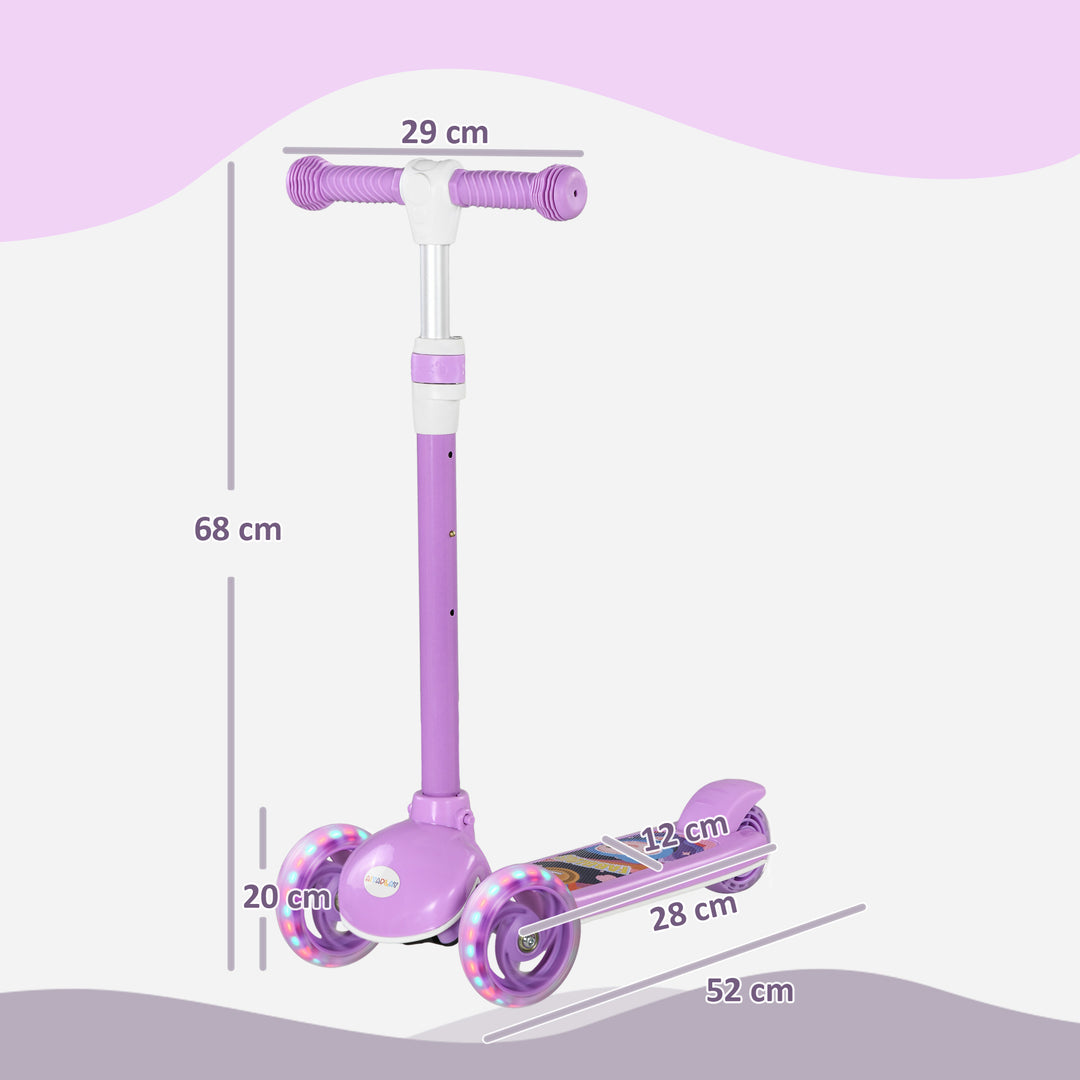 Kids 3 Wheel Scooter for 2-6 Years Old w/ Adjustable Height