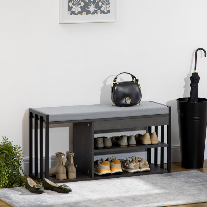 HOMCOM Shoe Storage Bench