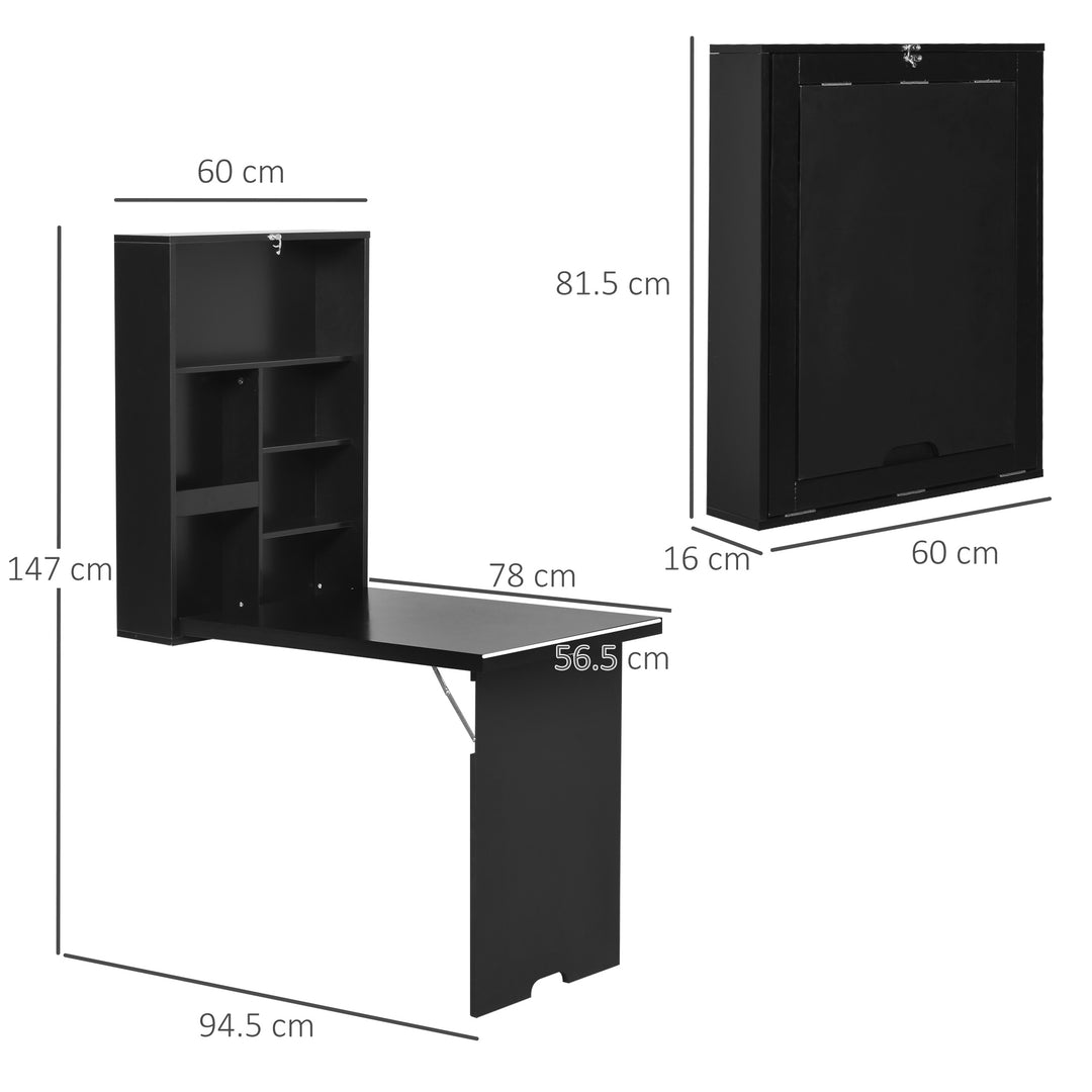 Compact Foldable Wall-Mounted Table