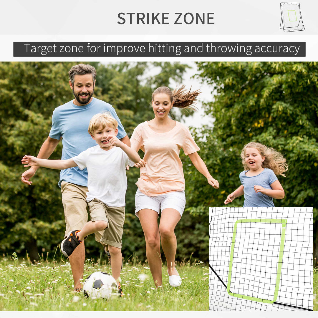 Football Rebounder Net Kids Adults Soccer Game Spot Baseball Softball Training Aid Practise Target Strike Shot Goal Play