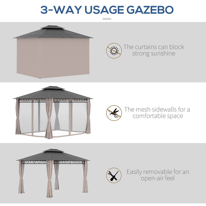 3.6 x 3 (m) Outdoor Polycarbonate Gazebo