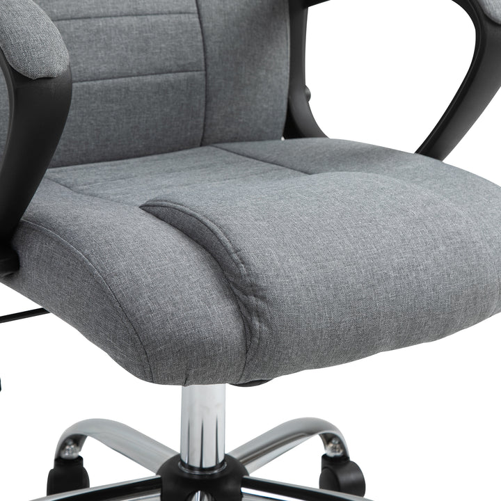 Vinsetto Swivel Office Chair, Grey