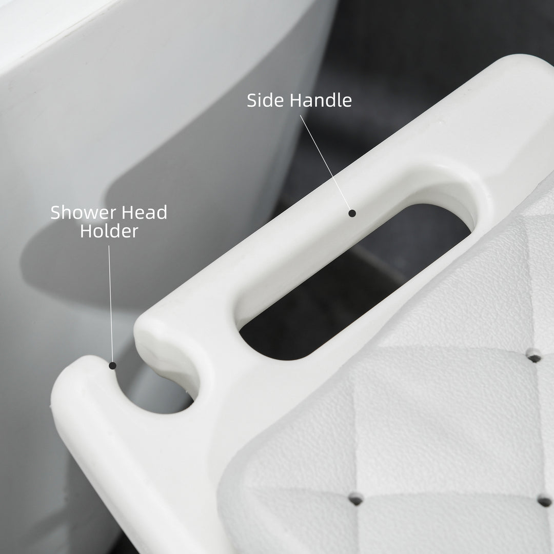 Shower Seating: Adjustable Aluminium Frame with Removable Cushion