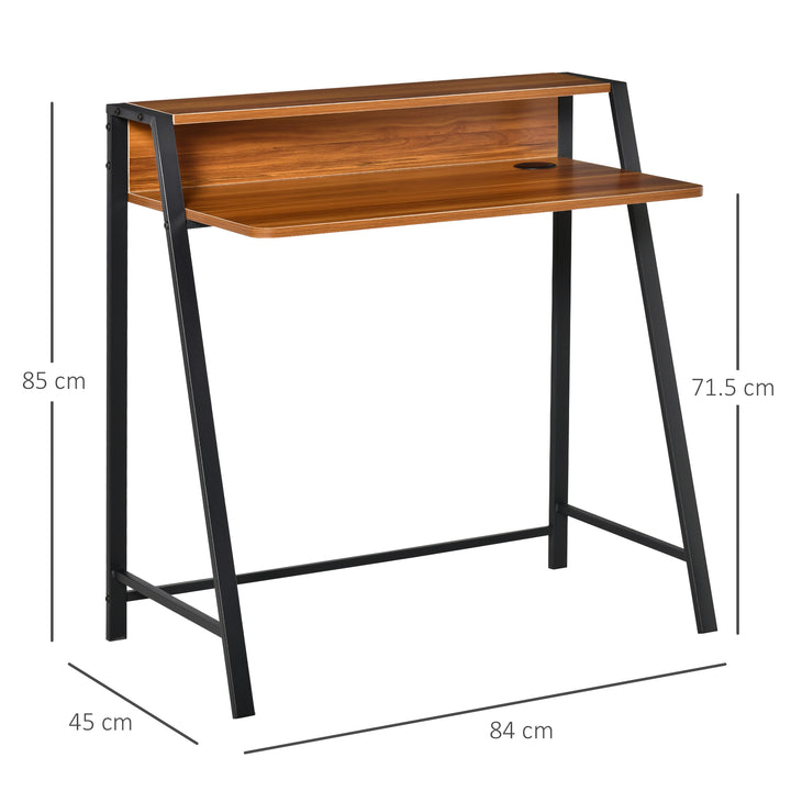 HOMCOM 2-Tier Writing Desk