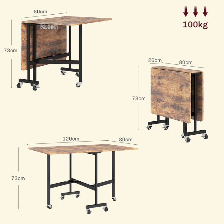 Six-Seater Drop-Leaf Dining Table