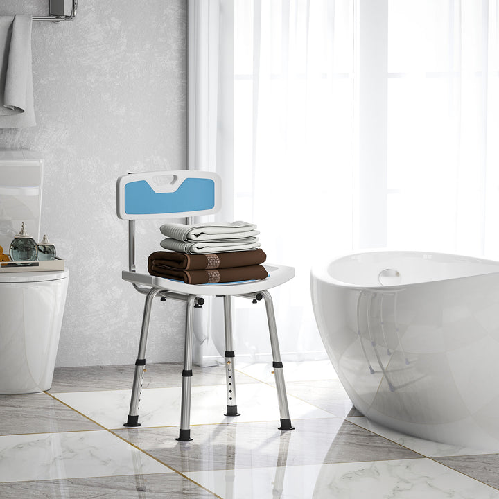 Shower Stool with Backrest