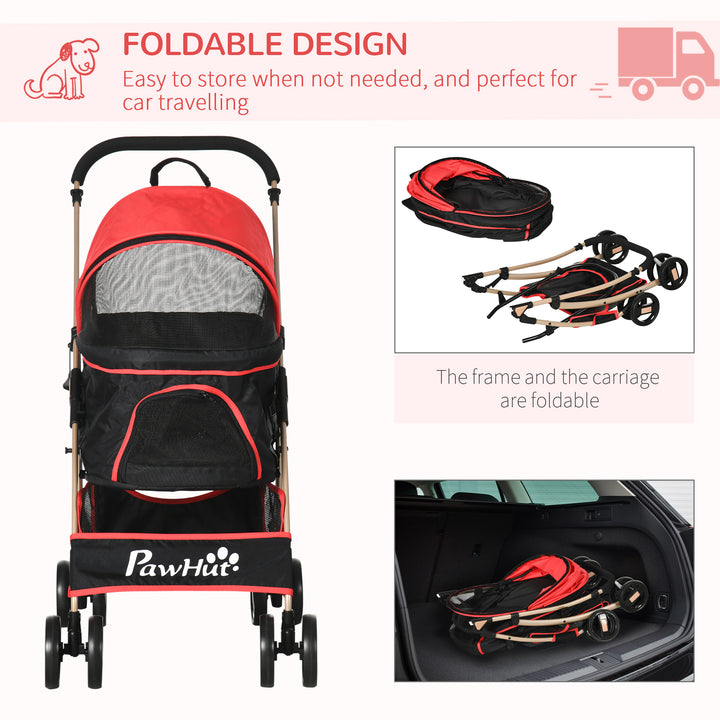 3 In 1 Pet Stroller w/ Rain Cover