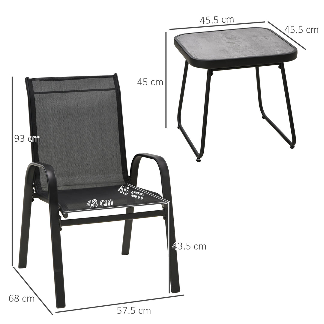 3 Pieces Outdoot Bistro Set