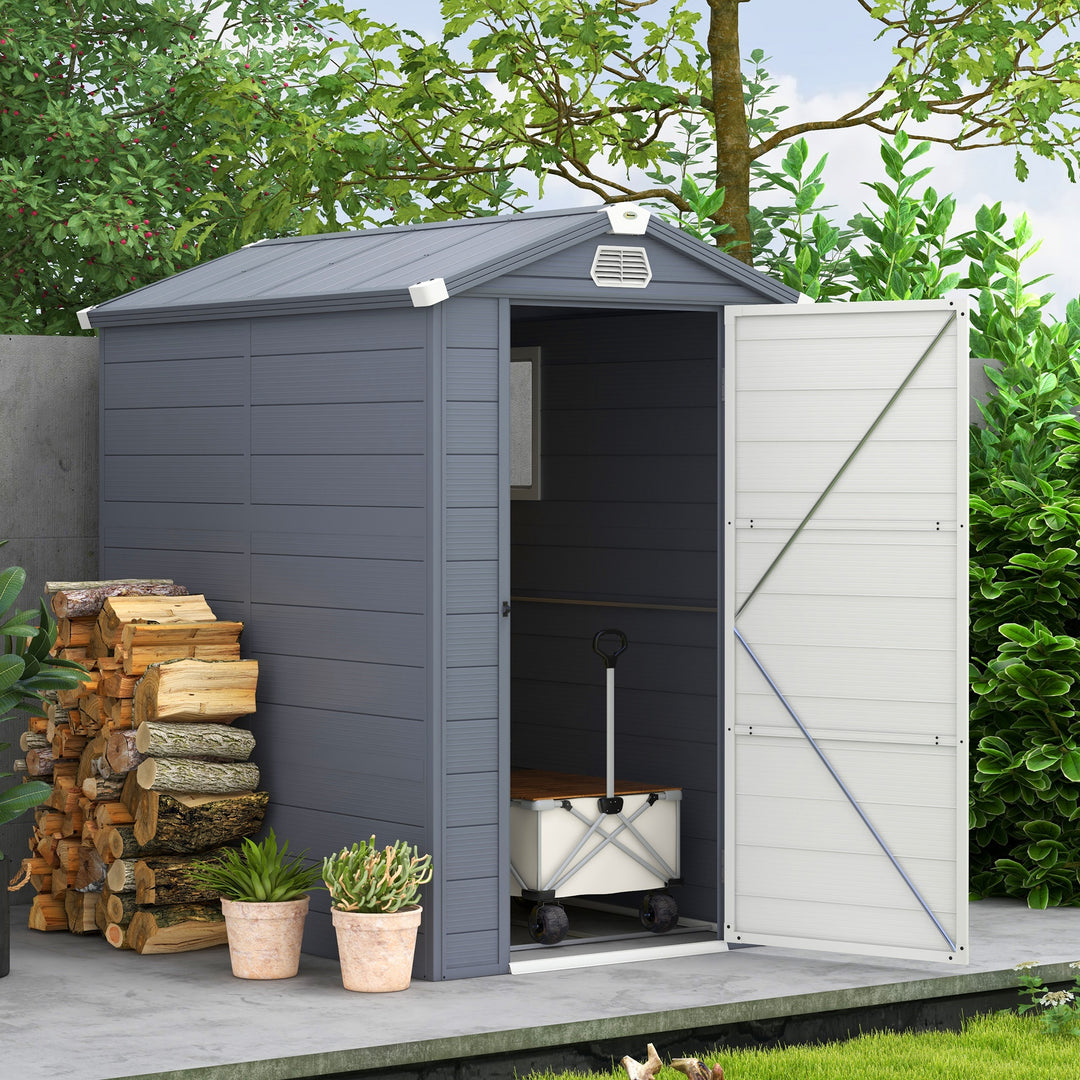 4 x 6ft Garden Shed with Foundation Kit