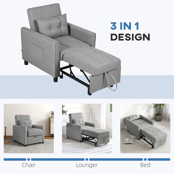 3-In-1 Convertible Chair Bed