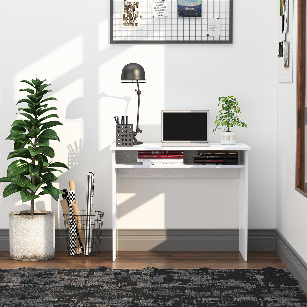 HOMCOM Desk with Storage Shelf