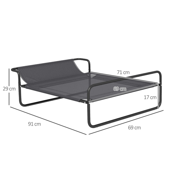 Washable Raised Pet Bed with Slope Headrest