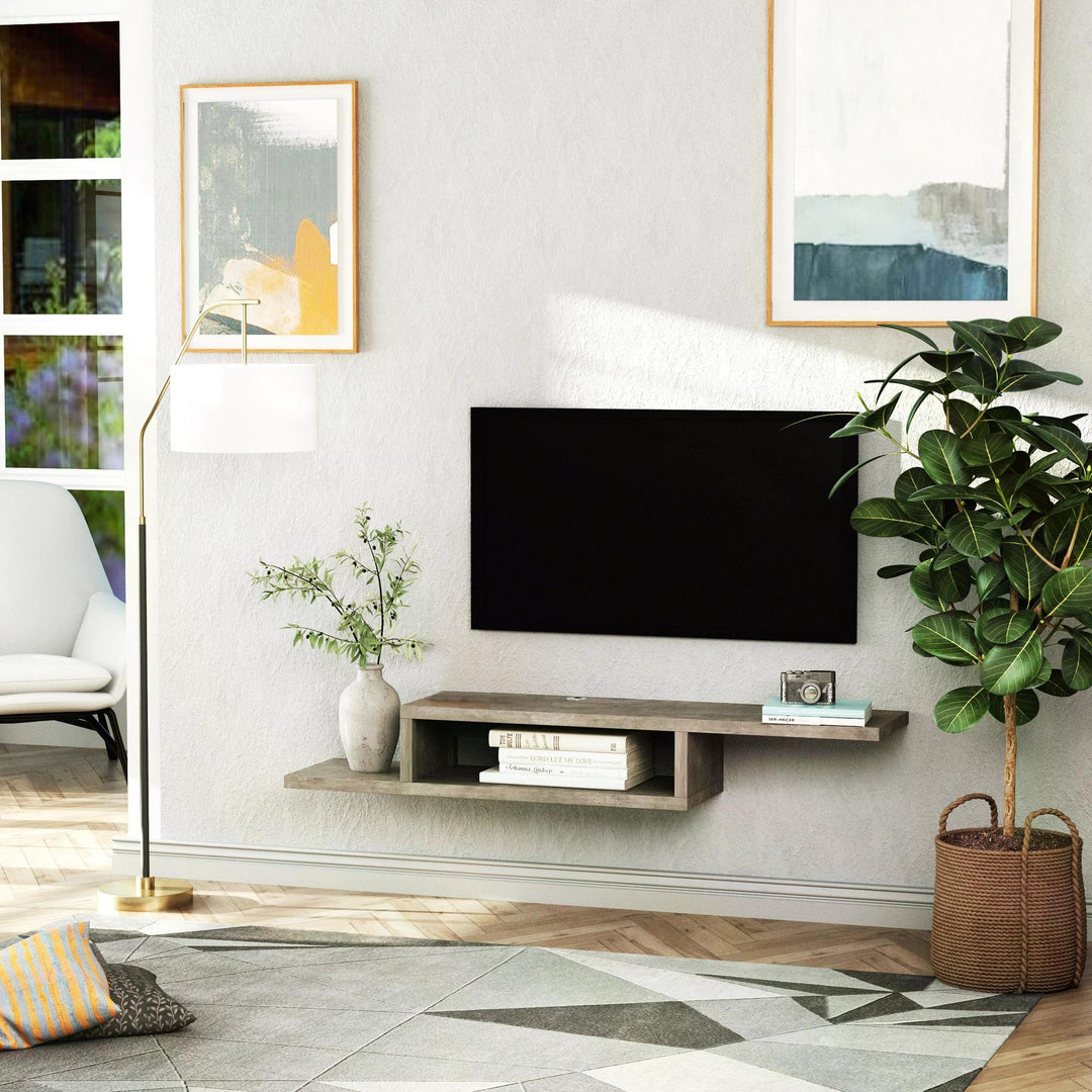 Wall-Mounted Media Console