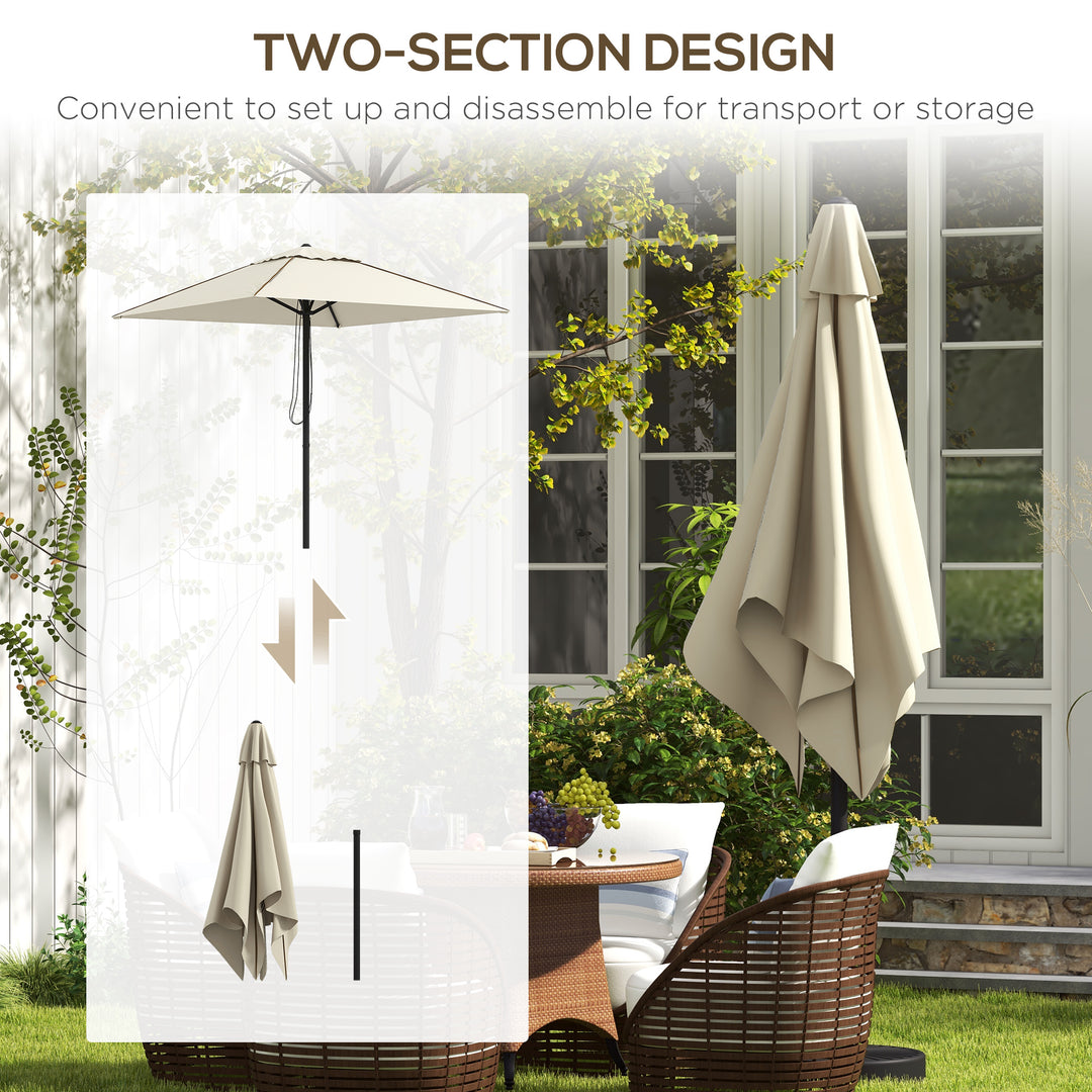 Waterproof Garden Parasol: Patio Umbrella with Vented Canopy