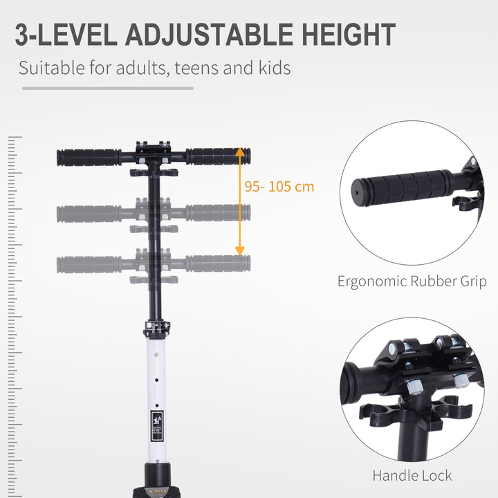 Folding Kick Scooter Hight-Adjustable Urban Scooter w/ Rear Brake