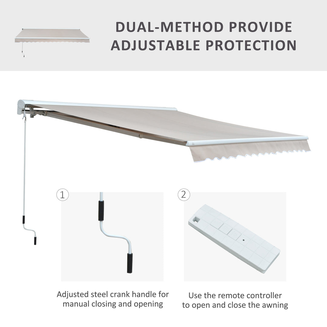 2.95Lx2.5M Retractable Manual/Electric Awning