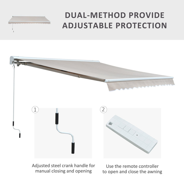 2.95Lx2.5M Retractable Manual/Electric Awning