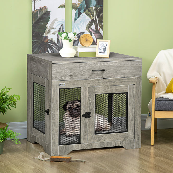 Indoor Use Dog Crate Furniture with Cushion