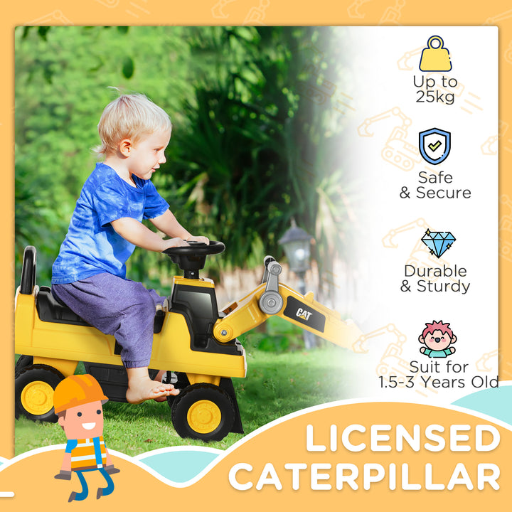 CAT Licensed Construction Digger Ride-On for Kids