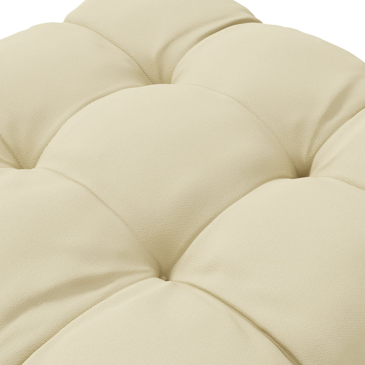 Cosy Cushion Quartet: Plush Patio Seating Comfort with Secure Ties